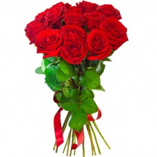 Букет из 15 российских красных роз